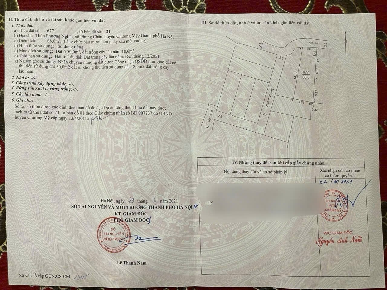 68.6 m2 Phượng Nghĩa- Phụng Châu- Chương Mỹ - Hà Nội 68.6 m2 Phượng Nghĩa- Phụng Châu- Chương Mỹ - Hà Nội