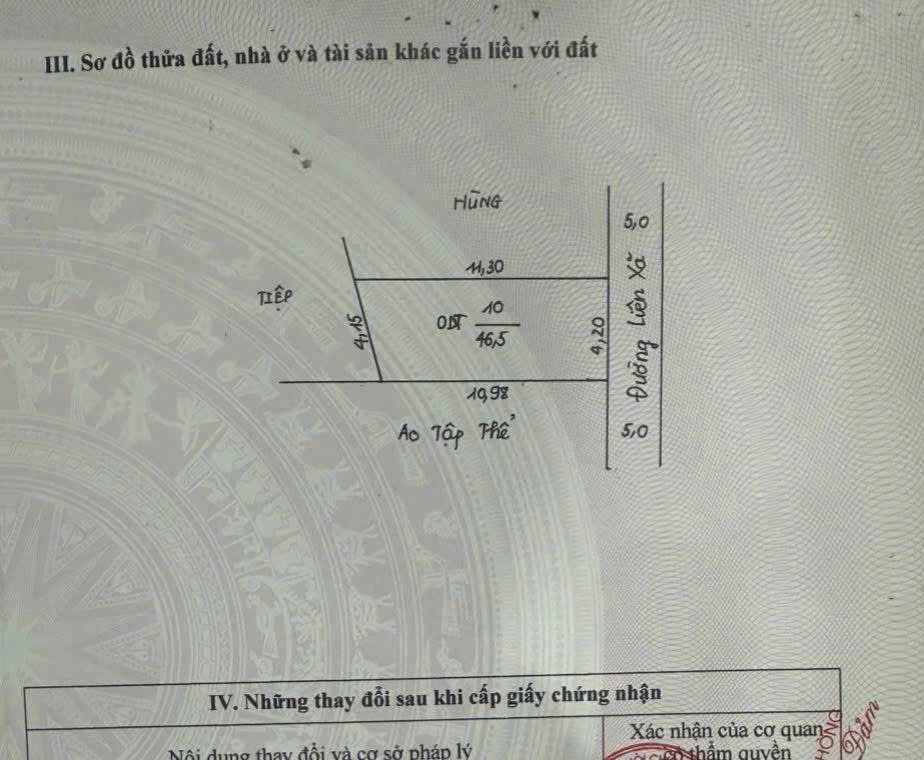 46.5m² mặt đường 419 NGỌC HÒA, CHƯƠNG MỸ, HÀ NỘI 46.5m² mặt đường 419 NGỌC HÒA, CHƯƠNG MỸ, HÀ NỘI