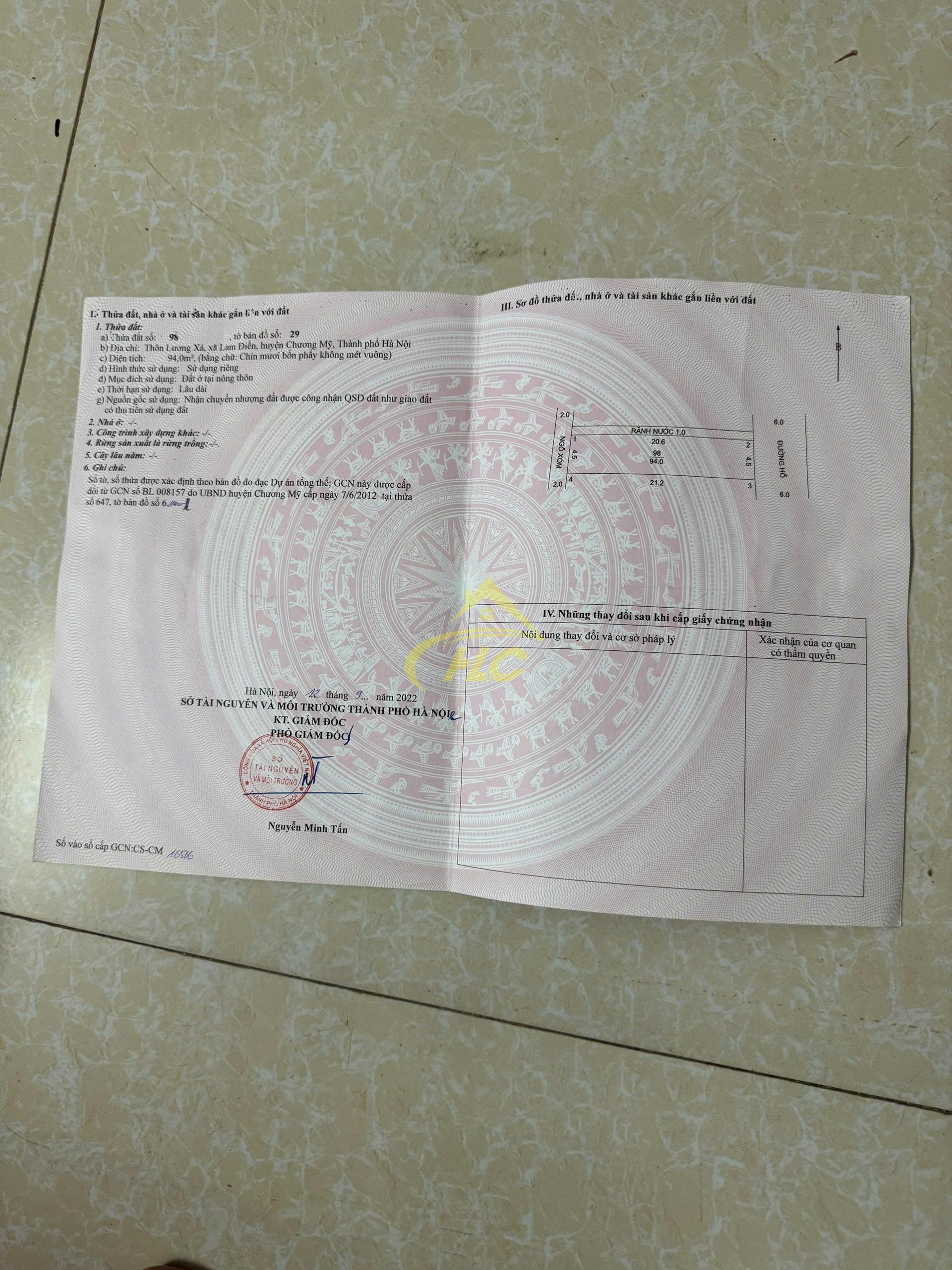 BÁN ĐẤT TRỤC CHÍNH LAM ĐIỀN – CHƯƠNG MỸ, HÀ NỘI BÁN ĐẤT TRỤC CHÍNH LAM ĐIỀN – CHƯƠNG MỸ, HÀ NỘI