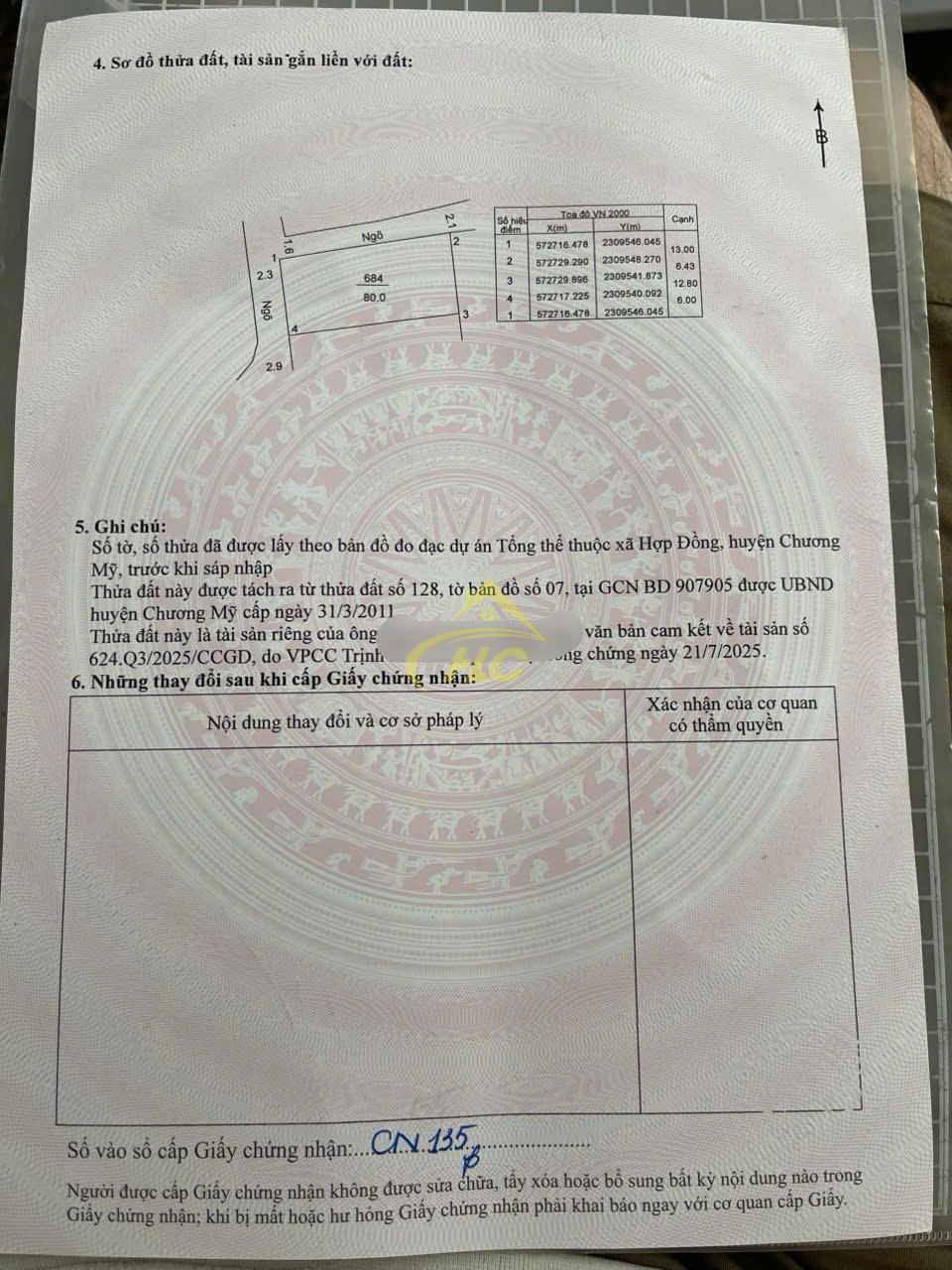 Lô Đâts 80m tại Thái Hòa, Quảng Bị (Hợp Đồng Cũ) Lô Đâts 80m tại Thái Hòa, Quảng Bị (Hợp Đồng Cũ)