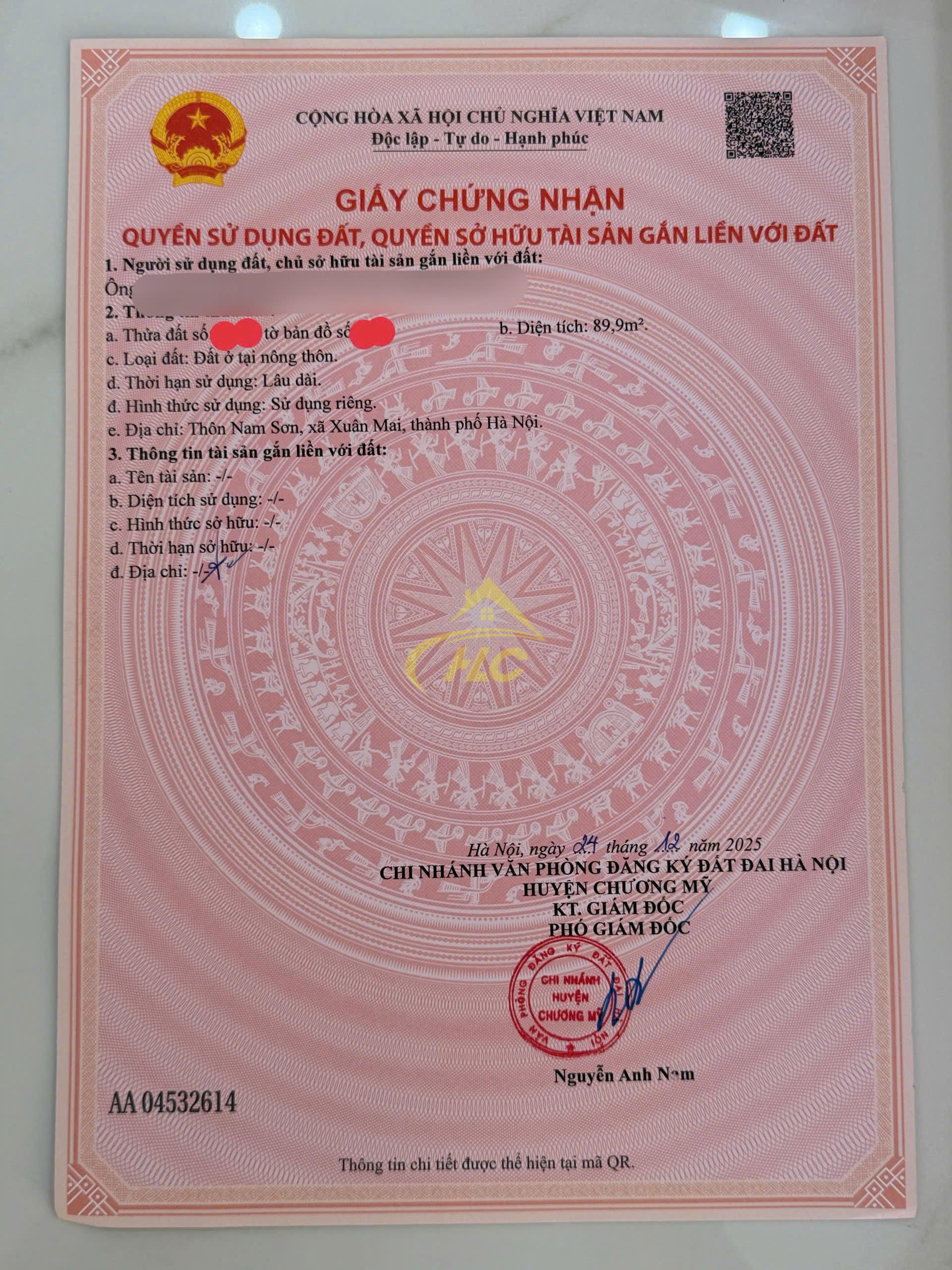 Lô Đất 89,9m Nam Sơn Xuân Mai Lô Đất 89,9m Nam Sơn Xuân Mai