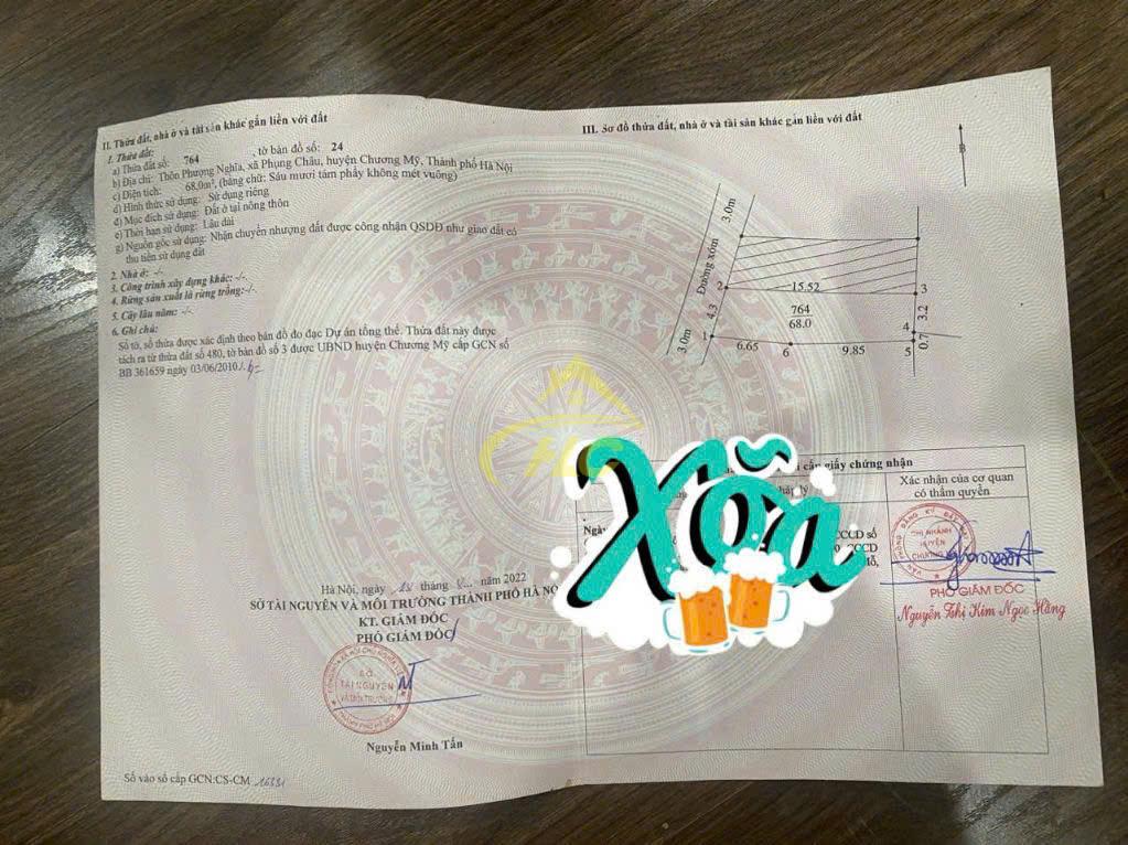 Lô Đất 68m Phượng Nghĩa, Phụng Châu Lô Đất 68m Phượng Nghĩa, Phụng Châu
