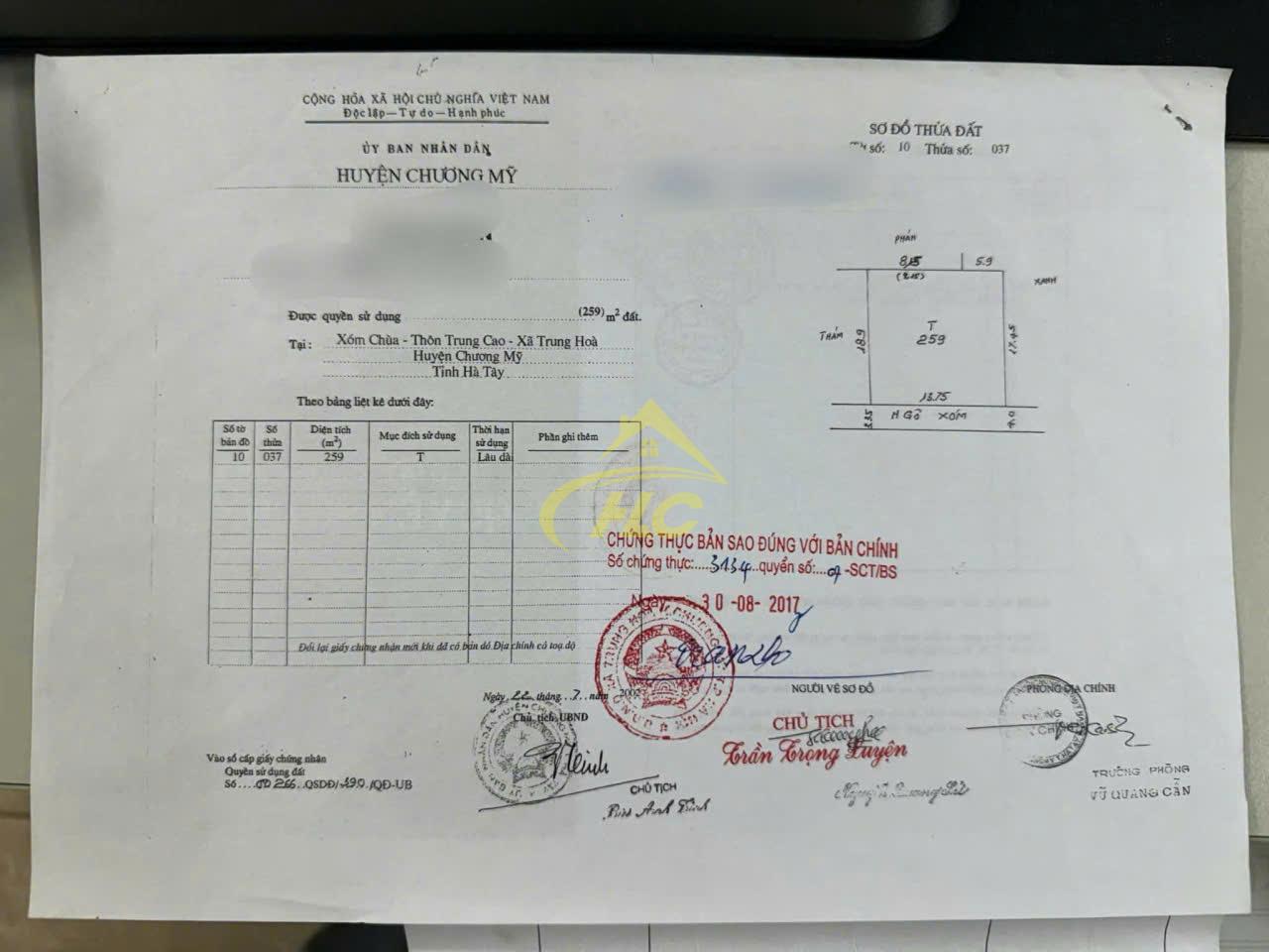 💥 MẢNH ĐẤT ĐẸP VUÔNG VẮN 259M – TRUNG HÒA, PHÚ NGHĨA | GIÁ HƠN 3X TRIỆU/M 💥 💥 MẢNH ĐẤT ĐẸP VUÔNG VẮN 259M – TRUNG HÒA, PHÚ NGHĨA | GIÁ HƠN 3X TRIỆU/M 💥