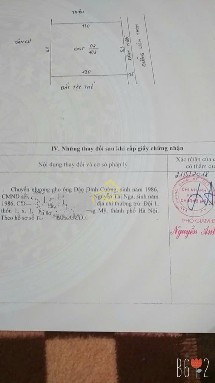 💥 102M ĐẤT TẠI HỒNG PHONG, CHƯƠNG MỸ – MẶT ĐƯỜNG LIÊN THÔN 💥 💥 102M ĐẤT TẠI HỒNG PHONG, CHƯƠNG MỸ – MẶT ĐƯỜNG LIÊN THÔN 💥