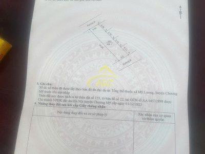 💥 CHÍNH CHỦ BÁN ĐẤT ĐẸP 100,1M MỸ LƯƠNG – CHƯƠNG MỸ