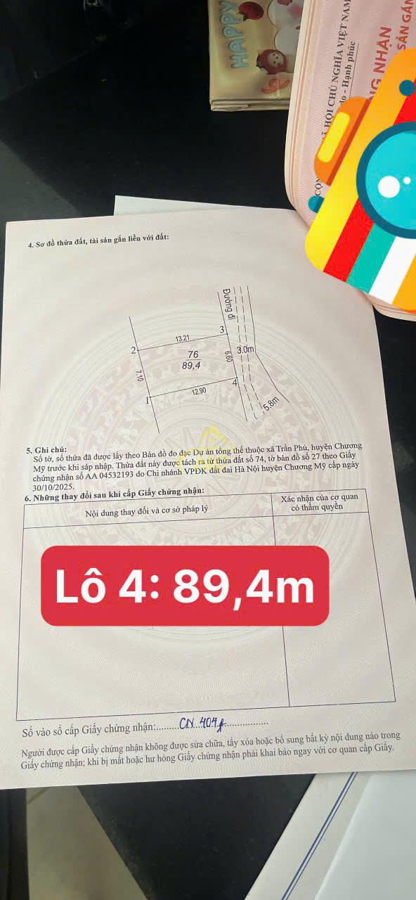 💥 CHÍNH CHỦ GỬI BÁN 5 LÔ ĐẤT ĐẸP – KỲ VIÊN, TRẦN PHÚ, CHƯƠNG MỸ 💥 💥 CHÍNH CHỦ GỬI BÁN 5 LÔ ĐẤT ĐẸP – KỲ VIÊN, TRẦN PHÚ, CHƯƠNG MỸ 💥