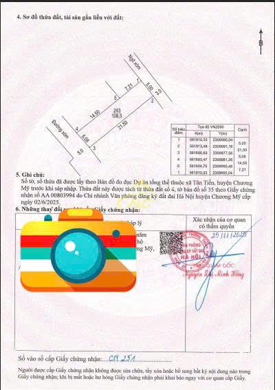 💥 LÔ GÓC SIÊU ĐẸP GÒ CHÈ – XUÂN MAI – 108,5M FULL THỔ CƯ 💥 💥 LÔ GÓC SIÊU ĐẸP GÒ CHÈ – XUÂN MAI – 108,5M FULL THỔ CƯ 💥