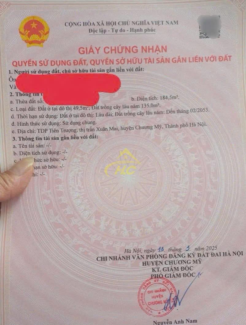 💥 BÁN ĐẤT 184,5M XUÂN MAI – DIỆN TÍCH RỘNG – GẦN TỈNH LỘ 412 💥 💥 BÁN ĐẤT 184,5M XUÂN MAI – DIỆN TÍCH RỘNG – GẦN TỈNH LỘ 412 💥